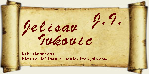 Jelisav Ivković vizit kartica